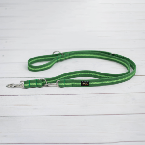Oscar and Hooch apple green double ended dog lead