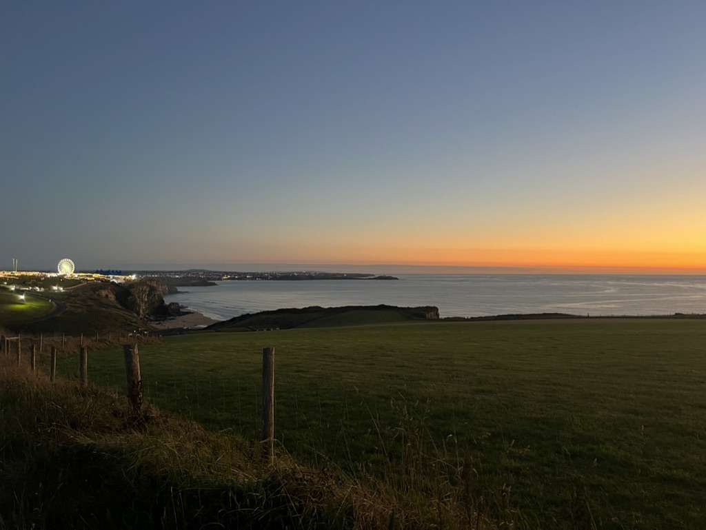 Sunset on Watergate Bay