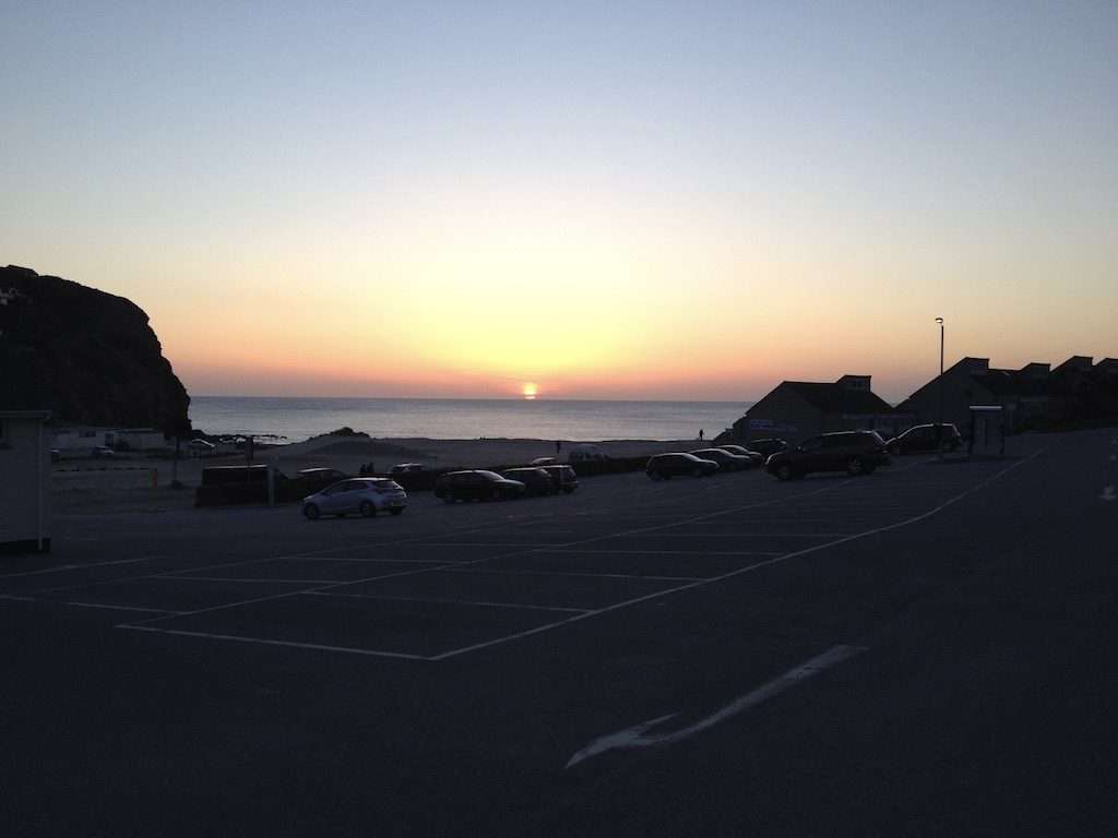 Sunset on Porthtowan Beach